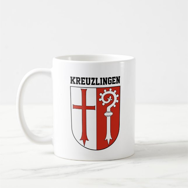 Coat of Arms of Kreuzlingen, Switzerland Coffee Mug (Left)