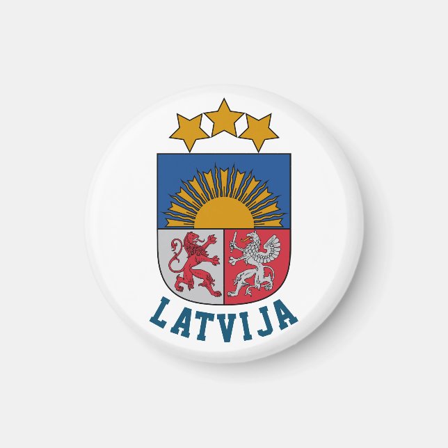 Coat of arms of Latvia Magnet (Front)