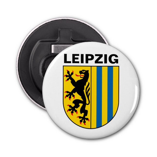 Coat of Arms of Leipzig, Germany Bottle Opener (Front)