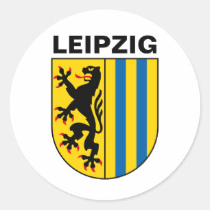 Coat of Arms of Leipzig, Germany Classic Round Sticker