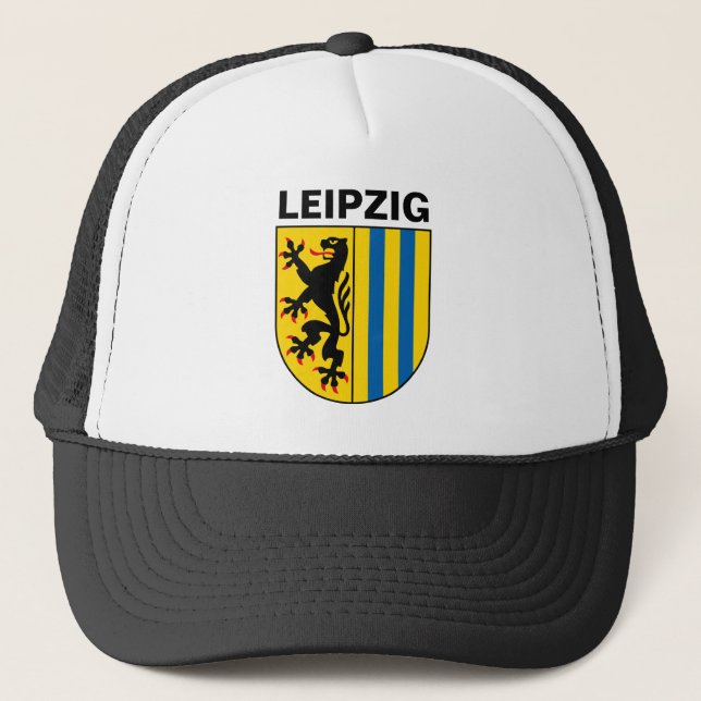Coat of Arms of Leipzig, Germany Trucker Hat (Front)