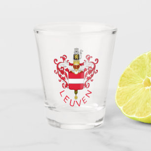 Coat of Arms of Leuven, Belgium Shot Glass