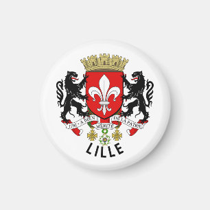 Coat of arms of Lille, France Magnet