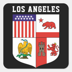 Coat of Arms of Los Angeles Square Sticker