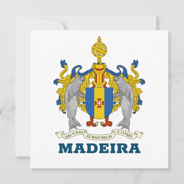 Coat of Arms of Madeira, Portugal (Front)