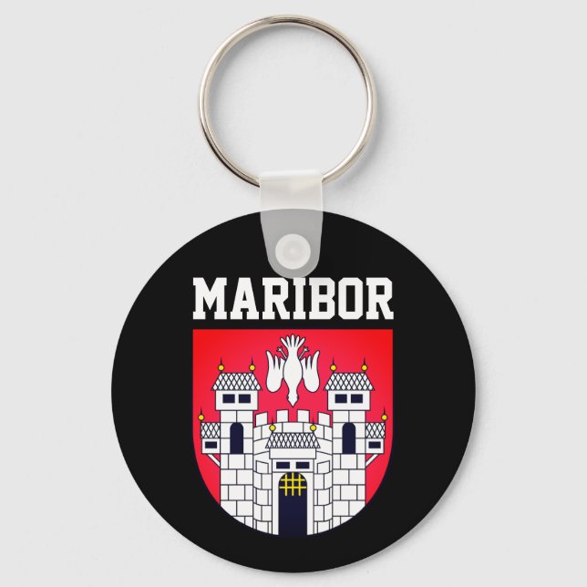 Coat of arms of Maribor - SLOVENIA Key Ring (Front)