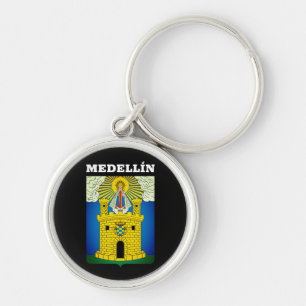 Coat of Arms of Medellín, Colombia Keychain