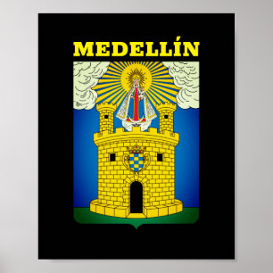 Coat of Arms of Medellín, Colombia Poster