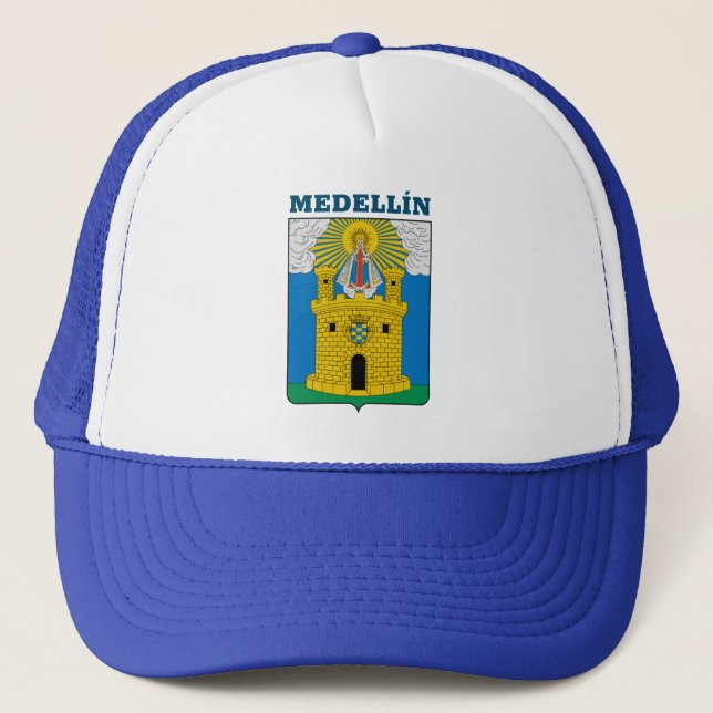 Coat of Arms of Medellín, Colombia Trucker Hat (Front)
