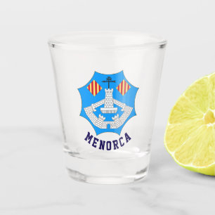 Coat of Arms of Menorca, Spain Shot Glass