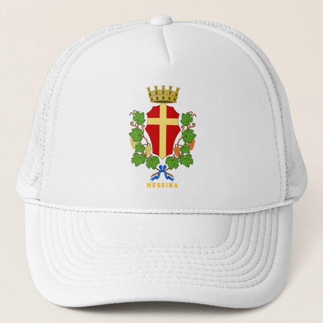 Coat of arms of Messina, Sicily Trucker Hat (Front)