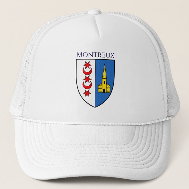 Coat of arms of Montreux, Switzerland Trucker Hat (Front)