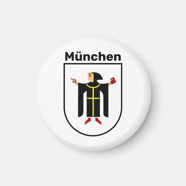 Coat of Arms of Munich Magnet (Front)