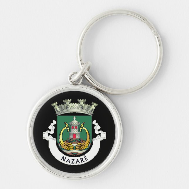 Coat of Arms of Nazaré, Portugal Key Ring (Front)
