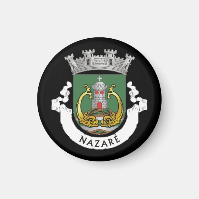 Coat of Arms of Nazaré, Portugal Magnet (Front)