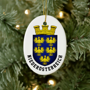 Coat of Arms of Niederösterreich - AUSTRIA Ceramic Tree Decoration