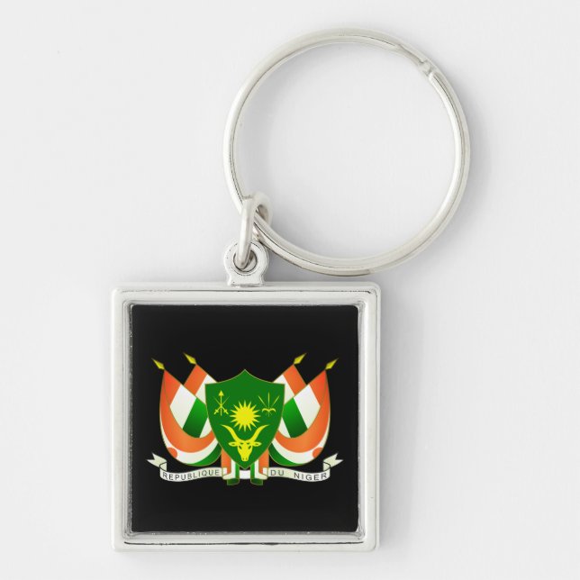Coat of Arms of Niger Key Ring (Front)