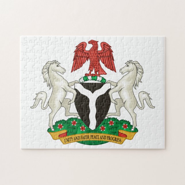 Coat of Arms of Nigeria Jigsaw Puzzle (Horizontal)