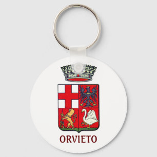 Coat of Arms of Orvieto, Italy Key Ring