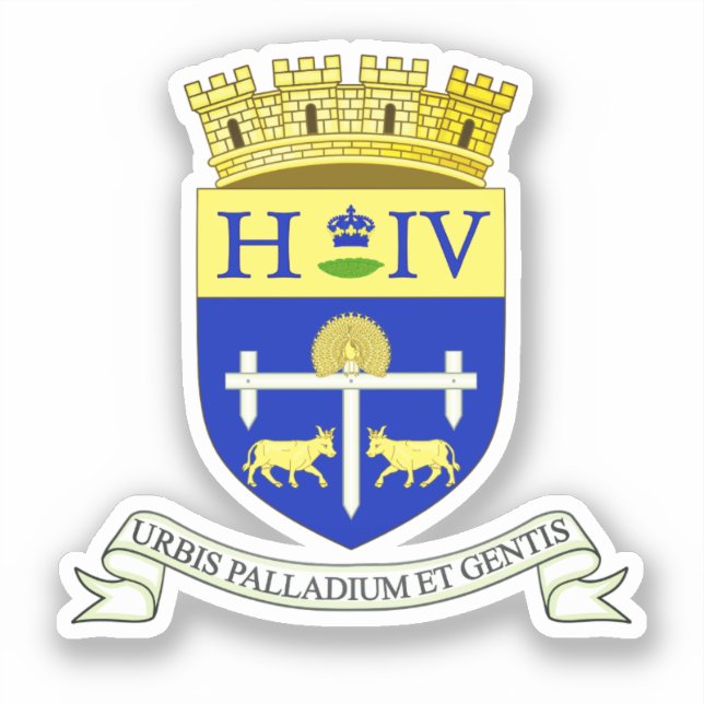 Coat of Arms of Pau, Pyrénées-Atlantiques (FRANCE) (Front)