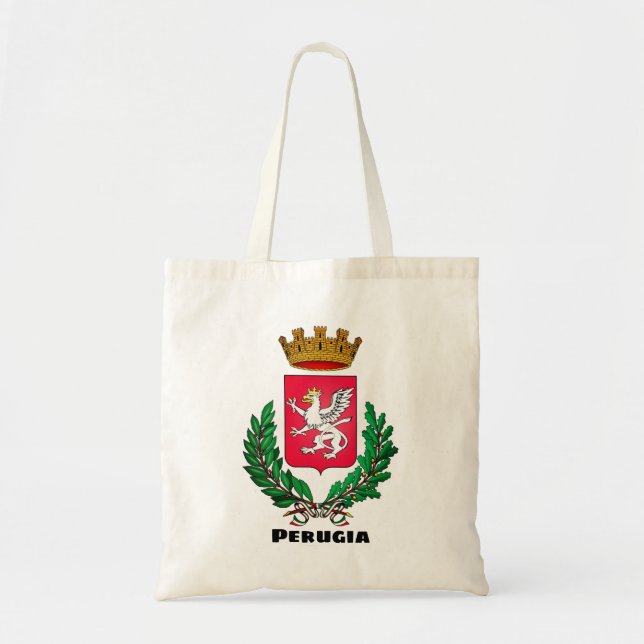 Coat of Arms of Perugia, Italia Tote Bag (Front)