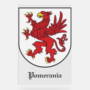 Coat of Arms of Pomerania Majestic Griffin Art Acrylic Sign