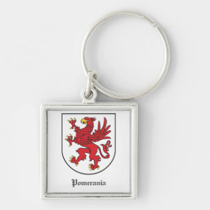 Coat of Arms of Pomerania Majestic Griffin Art Key Ring