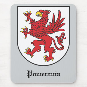 Coat of Arms of Pomerania Majestic Griffin Art Mouse Mat