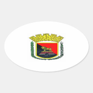 Coat of Arms of Ponce, Puerto Rico Oval Sticker