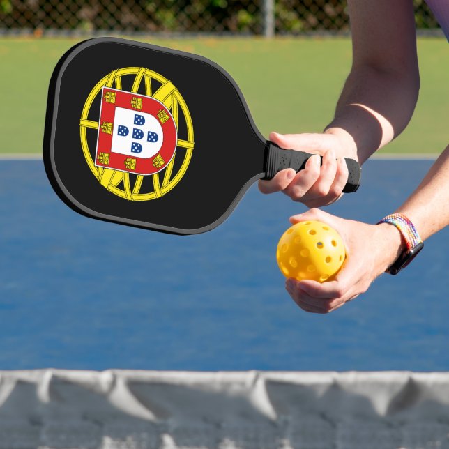 Coat of Arms of Portugal (Lesser coa) Pickleball Paddle (Insitu)