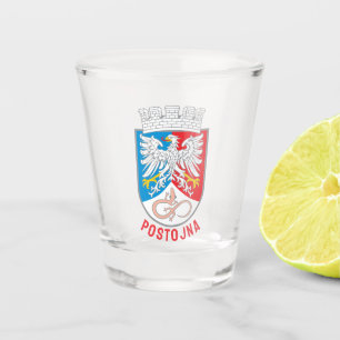 Coat of Arms of Postojna, Slovenia Shot Glass
