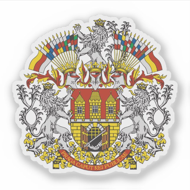 Coat of arms of Prague, Czech Republic (Front)