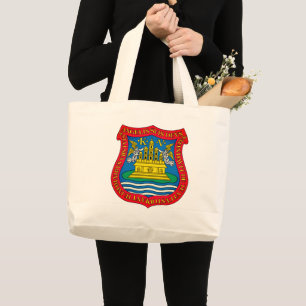 Coat of Arms of Puebla de los Ángeles, México Large Tote Bag