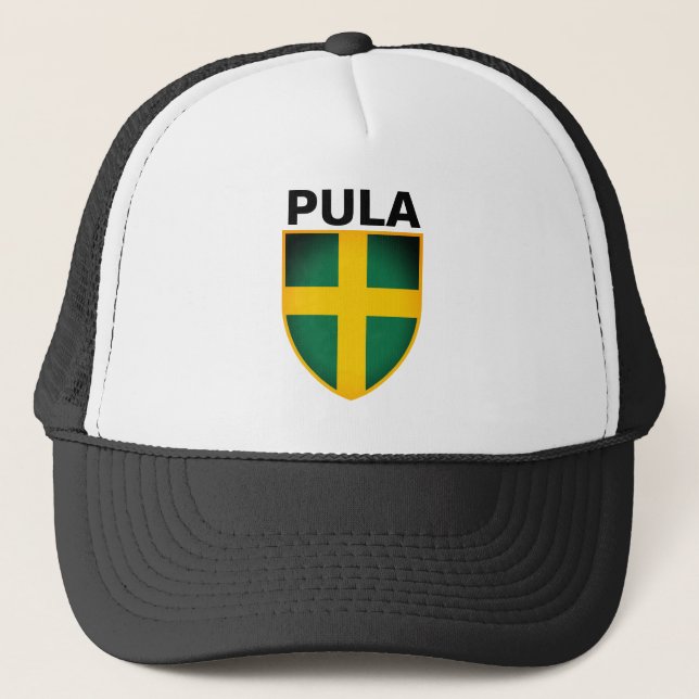 Coat of Arms of Pula (Istria), Croatia Trucker Hat (Front)