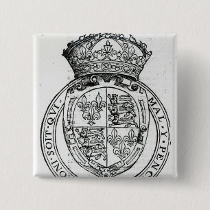 Coat of Arms of Queen Elizabeth I 15 Cm Square Badge