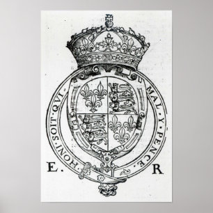 Coat of Arms of Queen Elizabeth I Poster