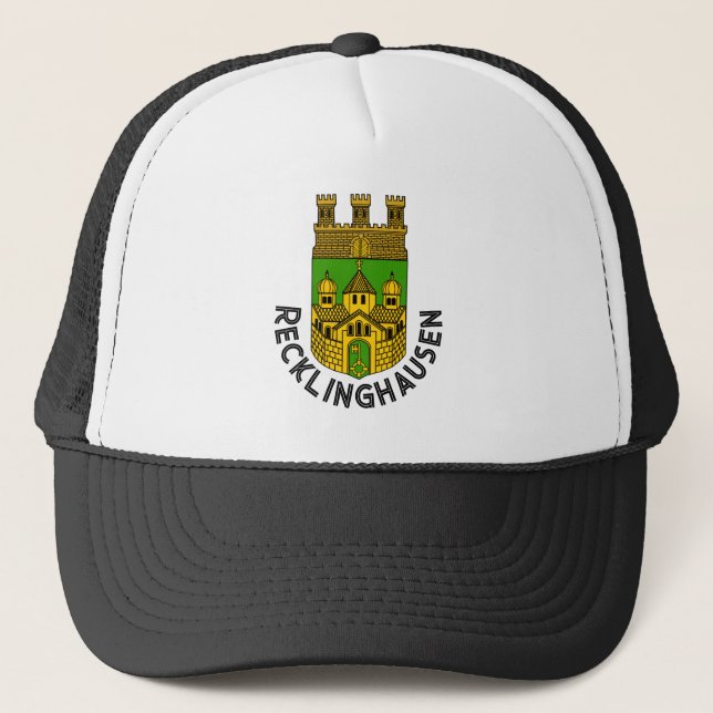 Coat of Arms of Recklinghausen, Germany Trucker Hat (Front)
