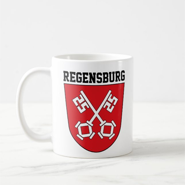 Coat of Arms of Regensburg, Germany Coffee Mug (Left)