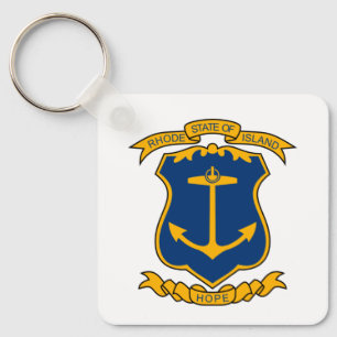 Coat of arms of Rhode Island Keychain