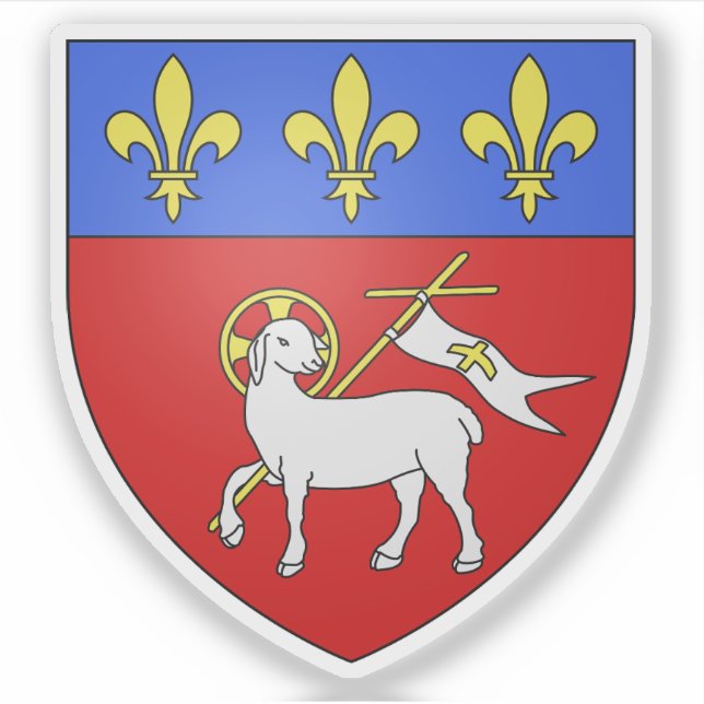 Coat of arms of Rouen, Normandy, France (Front)