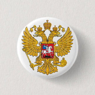 Coat of arms of Russia 3 Cm Round Badge