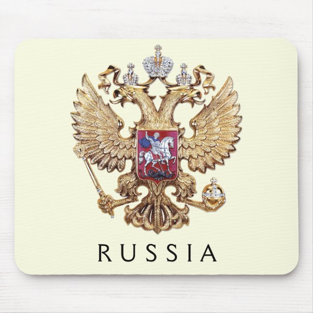 Coat of arms of Russia Mouse Mat (Front)