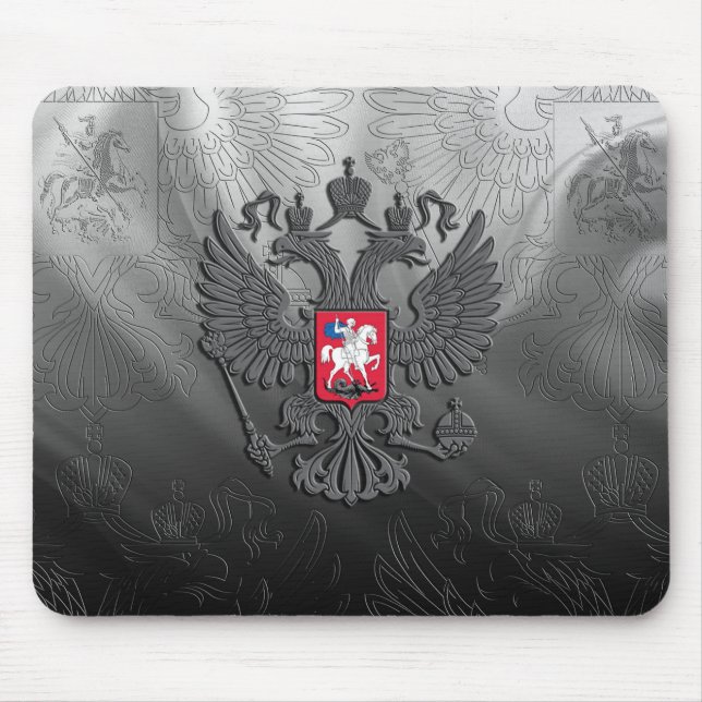 Coat of arms of Russia Mouse Mat (Front)