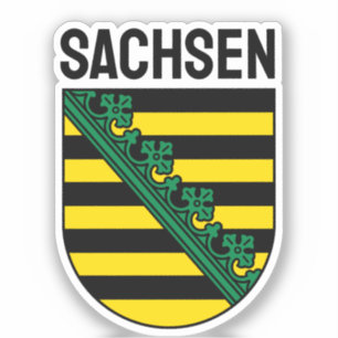 Coat of Arms of Sachsen (Saxony), GERMAN