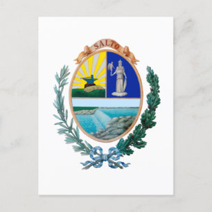 Coat of Arms of Salto, Uruguay Postcard