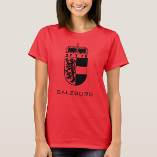 Coat of Arms of Salzburg Monochrome Fine Art T-Shirt