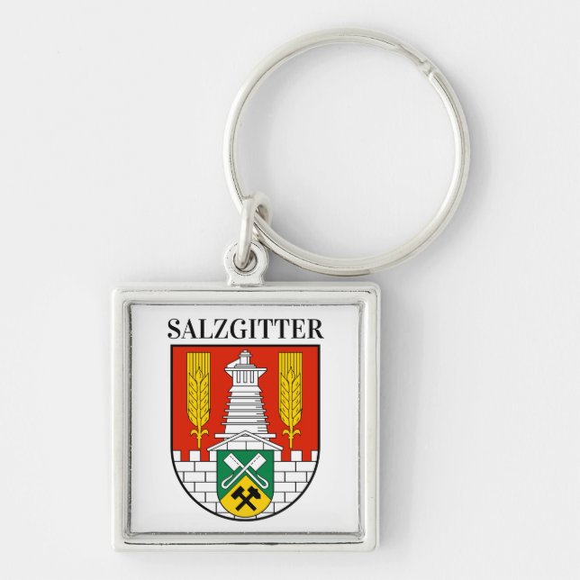 Coat of Arms of Salzgitter, Germany Key Ring (Front)