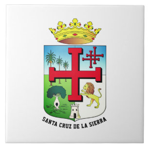 Coat of Arms of Santa Cruz de la Sierra (Bolivia) Tile