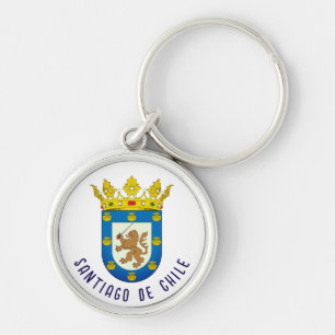 Coat of Arms of Santiago de Chile Key Ring