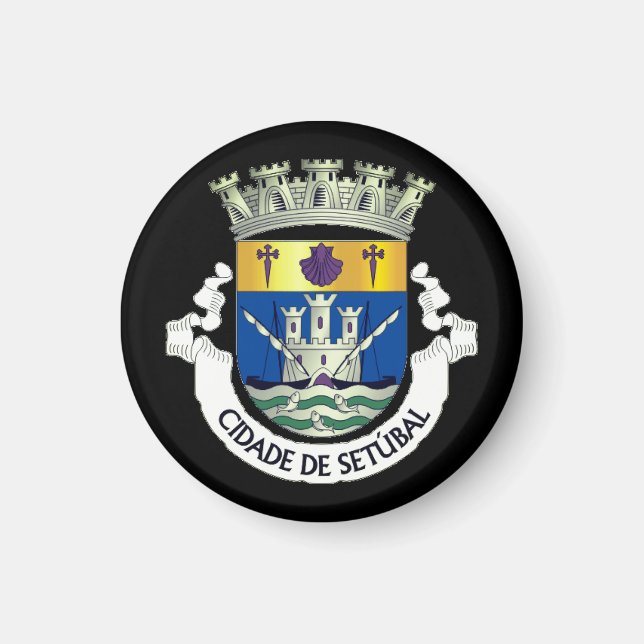 Coat of Arms of Setúbal, PORTUGAL Magnet (Front)